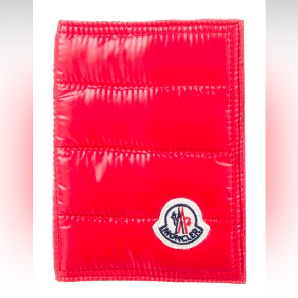 Moncler Nylon Graphic Print Card Holder Passport Cover - Picture 2 of 9